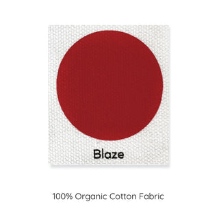 blaze red modeabode cushion cover sample.
