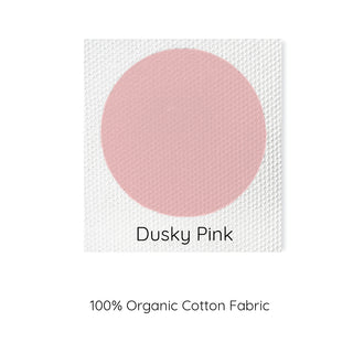 dusky pink colour swatch sample organic cotton