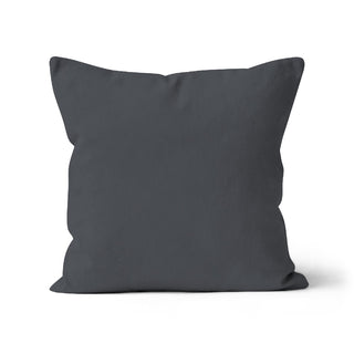 Designer Cushion Cover with Versatile Materials, Flint Grey Faux Suede and Linen Pillowcase, Flint Grey Cushion for Sale, Contemporary Soft Furnishings, Elegant Grey Scatter Pillow, Home Accessories in Flint Grey, Modern Grey Interior Design, Flint Grey Cushion Shop, Couch Pillow in Stylish Grey Shades.