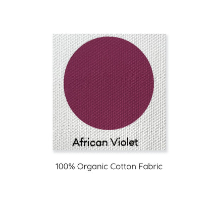 African violet cushion colour swatch sample.