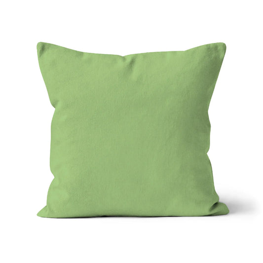 pale green cushion cover, square green cushion cover, 45x45cm green cushion cover, soft green cushion cover.
