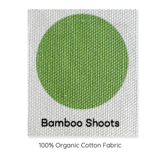 bamboo shoots organic cotton cushion cover sample