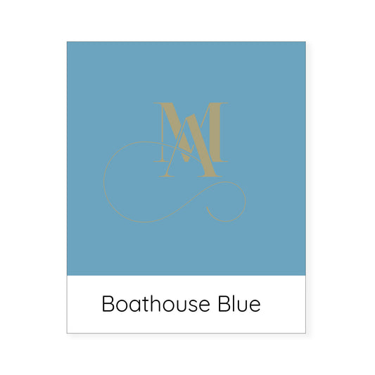 luxury boathouse blue cotton cushion.