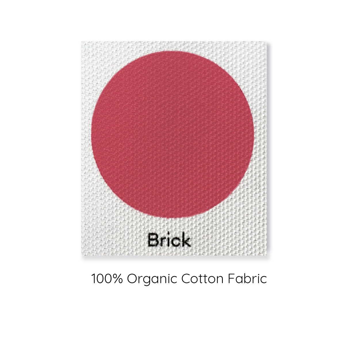 modeabode brick pink 100% organic cotton sample