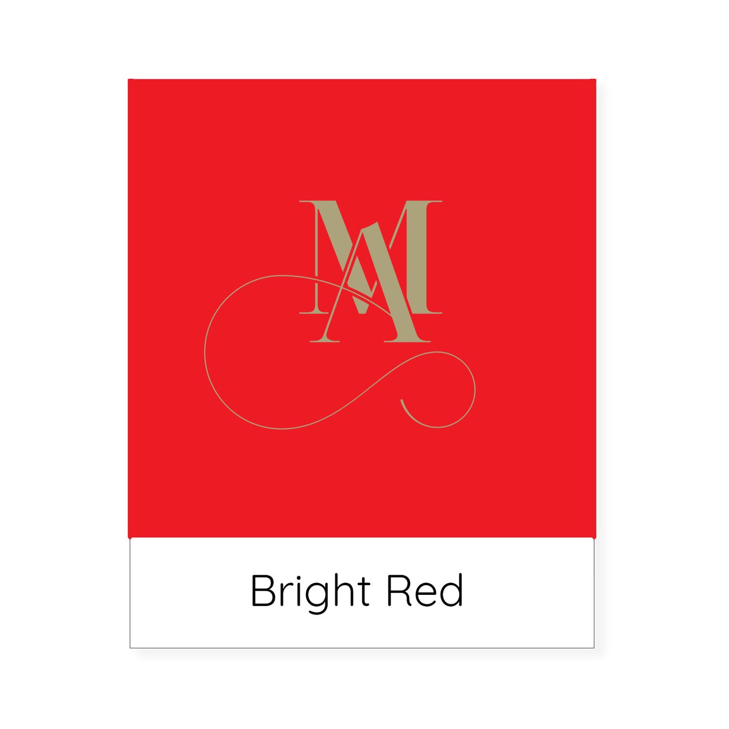 bright red colour swatch