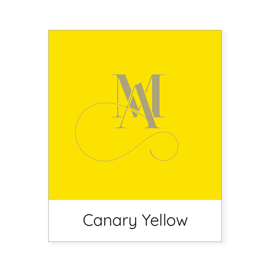 Canary yellow colour swatch from mode abode colour palette.