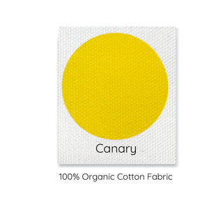 canary yellow 100% organic cotton cushion cover.