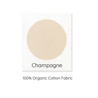 Champagne colour swatch 100% cotton colour swatch.