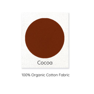 cocoa 100% organic cotton sample.