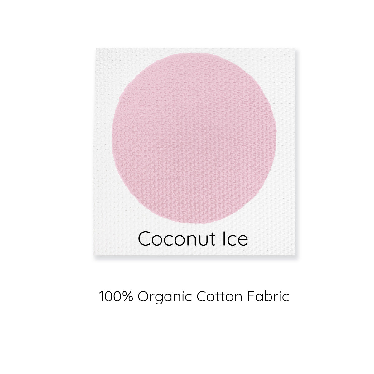 pink 100% organic cotton colour swatch in pink.