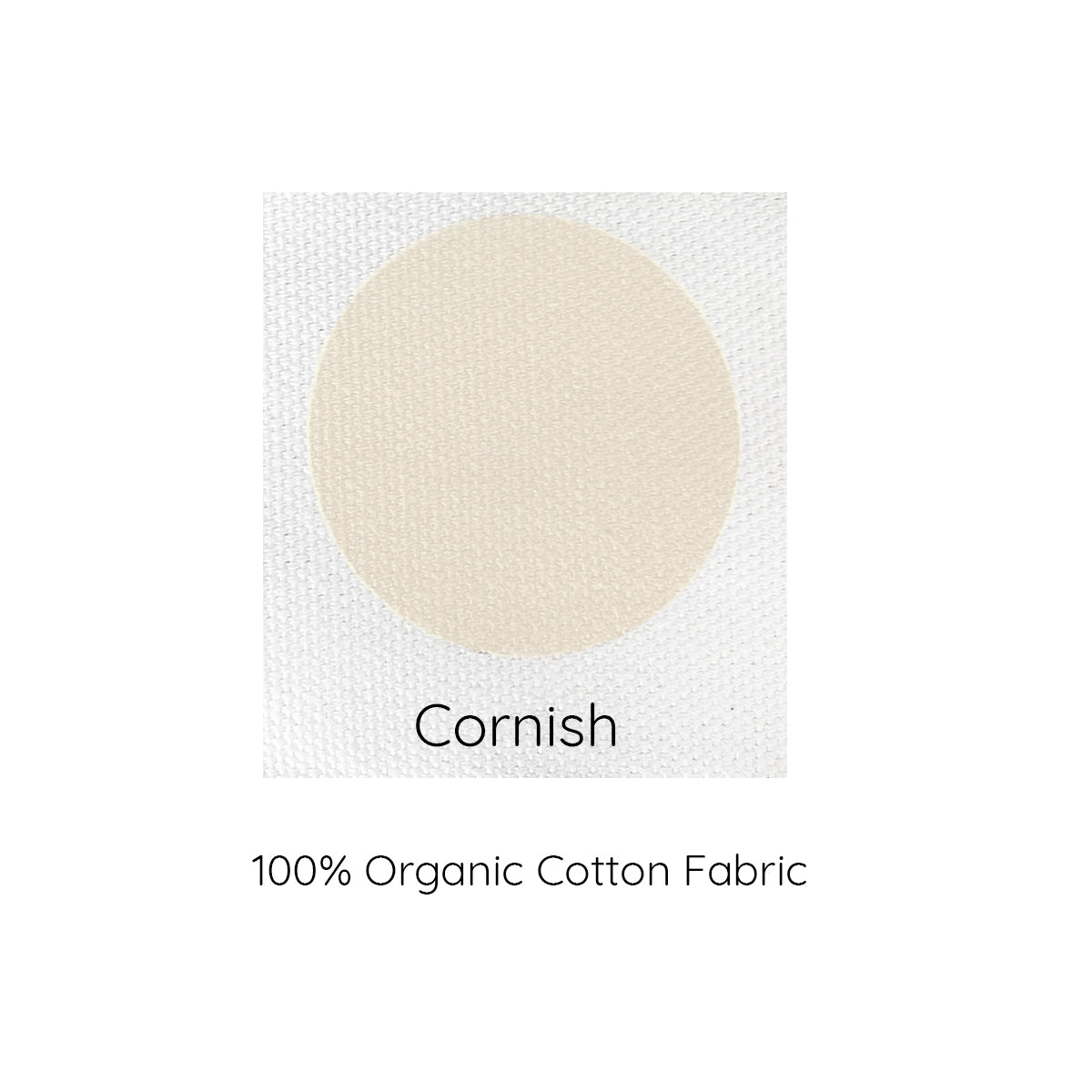 Cornish cream 100% organic cotton cushion cover
