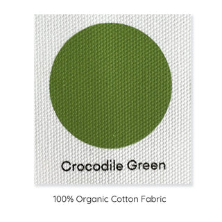 crocodile sample cushion cover 100% organic cotton.