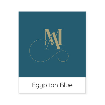 Egyptian blue colour swatch.