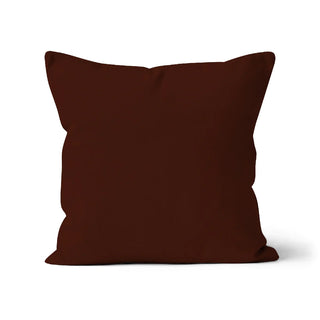 Dark brown scatter cushion. Square shaped cushion. Plain colour pillows. Plain scatter cushions, cotton cushion cover in brown, colour cushion cover in brown.