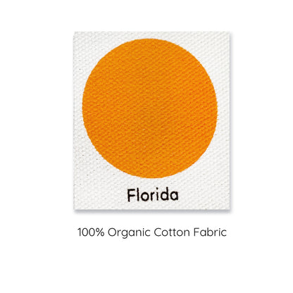 Florida Orange Organic Cotton Cushion Cover