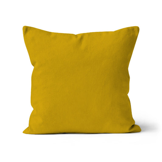 dark yellow cushion cover, sand coloured cushion cover, square yellow cushion cover, organic cotton square cushion cover, organic cotton yellow cushion cover, cotton cushion cover, modeabode yellow cotton cushion cover.