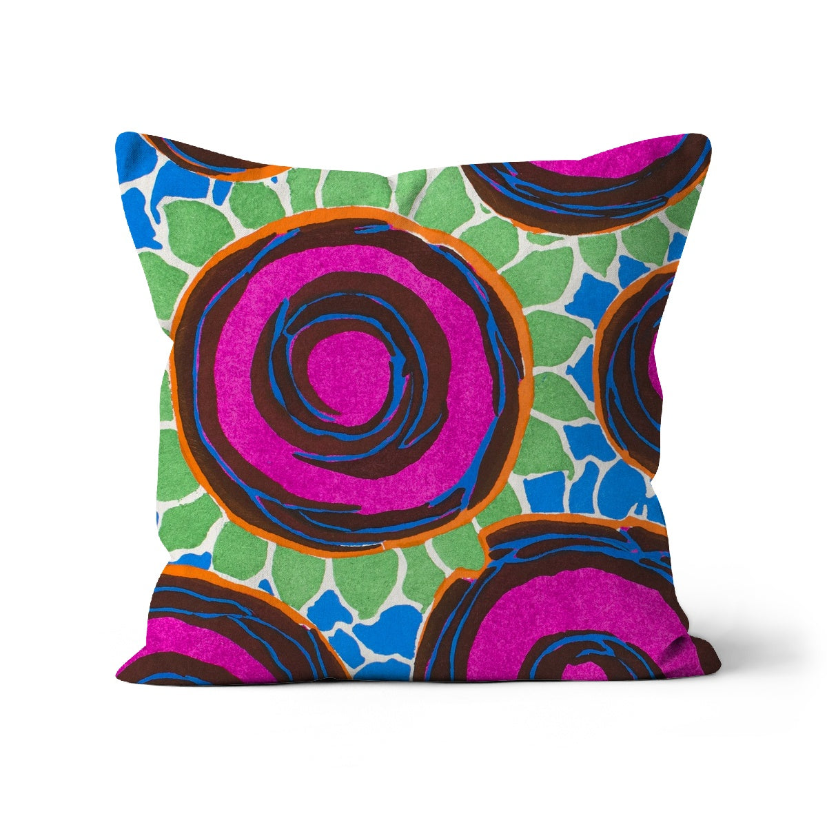 sunflower cushion cover art nouveau cushion cover 45x45cm cushion cover in organic cotton.