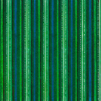green spots and stripes artwork