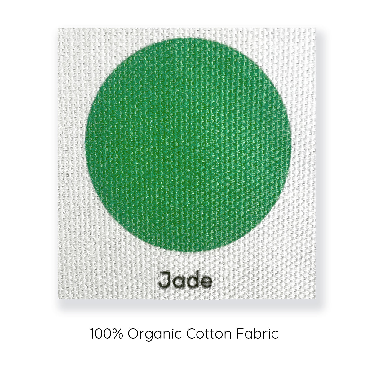 ModeAbode Jade green cushion cover swatch, jade green sample.