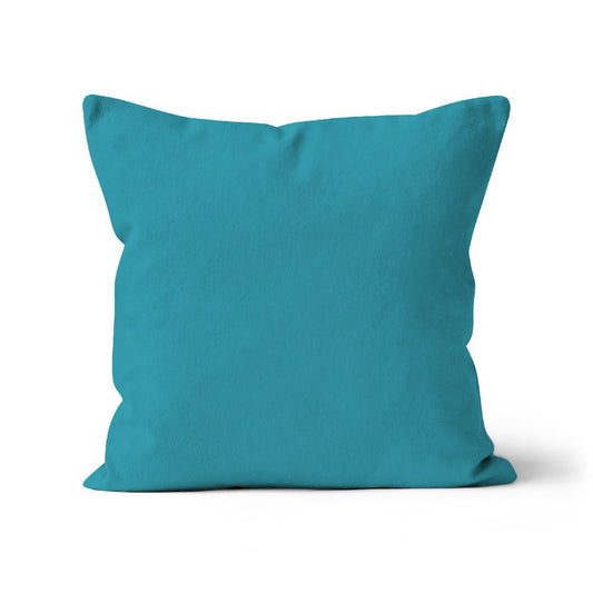 lake blue cushion cover, 100% organic cotton cushion cover, blue cushion cover, modern blue cushion cover. 