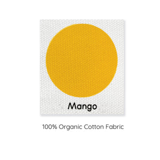 mango yellow organic cotton cushion cover, 100% organic cotton cover.