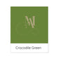 Crocodile Green Organic Cotton Cushion Cover