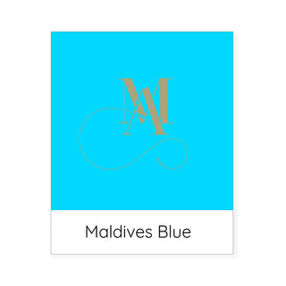 Maldives blue colour swatch.