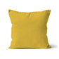 Mustard yellow cushion cover, organic cotton, made in the uk, sustainable, eco-friendly