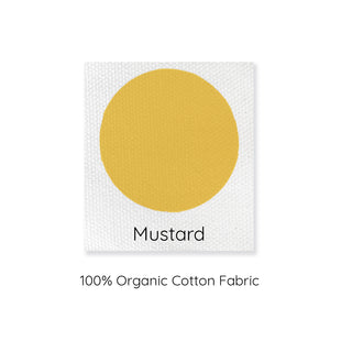 mustard yellow 100% colour swatch.