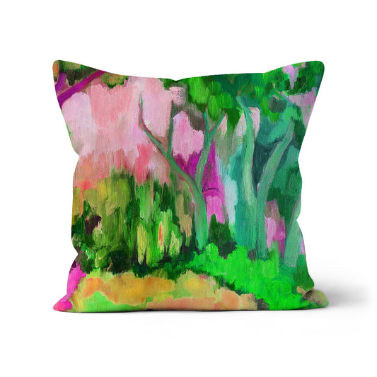 abstract cotton cushion cover in 45x45cm, Nic miller art cushion cover.