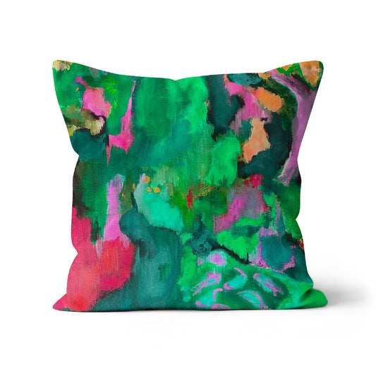 abstract colourful cushion cover, 45x45cm cushion cover in multicolour.
