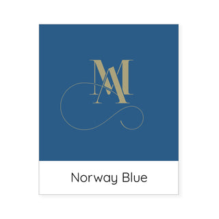 Norway blue colour swatch cushion