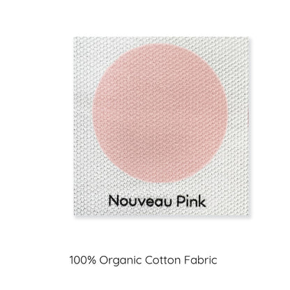 modeabode nouveau pink colour swatch cushion cover sample, 100% organic cotton