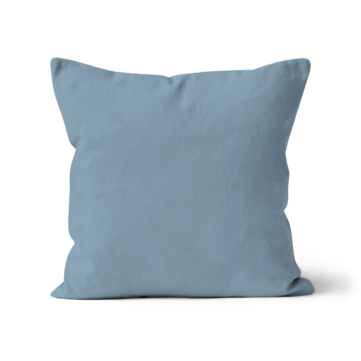 Organic cotton cushion cover. washable removable. grey blue plain colour cushion cover. Square shaped cushion cover