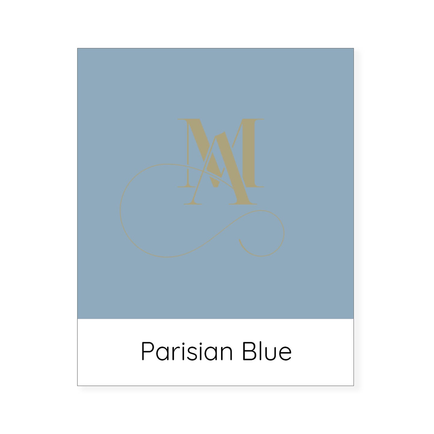 Parisian Blue Organic Cotton Cushion Cover