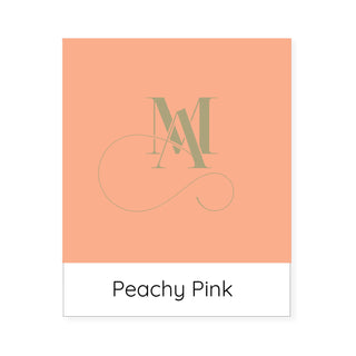 Mode Abode Peachy Pink colour swatch, for Colour-Palette-Cushion range, salmon pink colour starch.