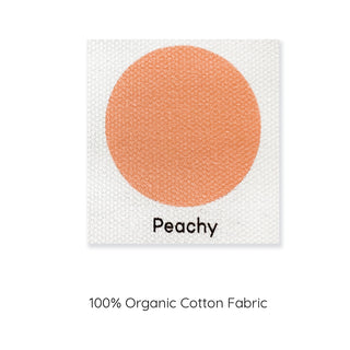 peachy colour swatch cushion cover.