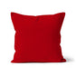 Pillar Box Red Organic Cotton Cushion Cover
