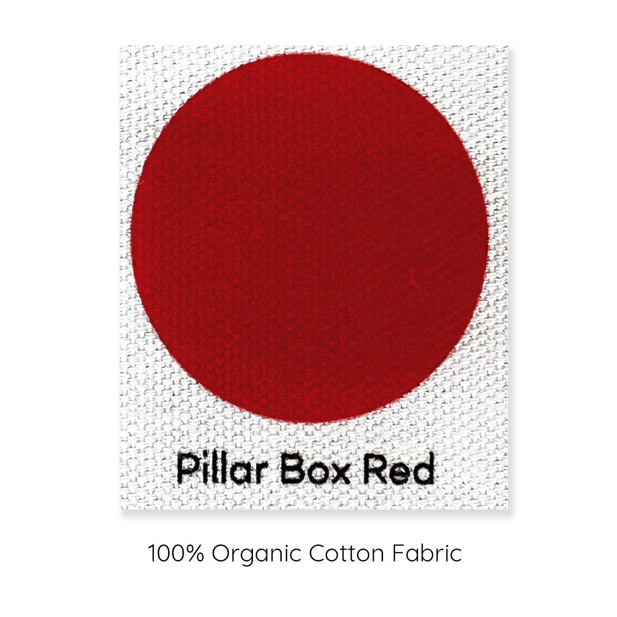 pillar box red sample cushion.
