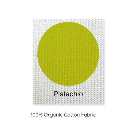 pistachio green colour sample.