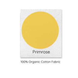 primrose yellow 100% organic cotton sample.