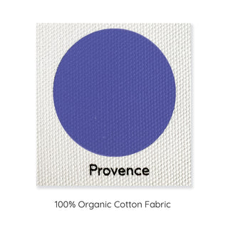 modeabode 100% organic cotton cushion cover purple sample.