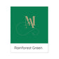 Rainforest Green Organic Cotton Cushion Cover