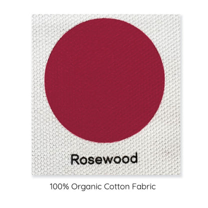 Rosewood Organic Cotton Cushion Cover