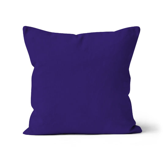 deep purple-blue cushion cover, purple organic cotton cushion cover, purple cotton cover 45x45cm.