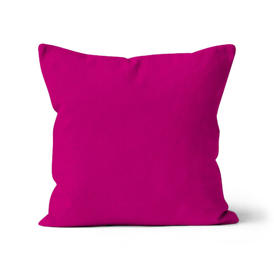 bright pink cushion cover, pink cushion cover, vibrant pink cushion cover in organic cotton, modeabode cushion cover in pink.