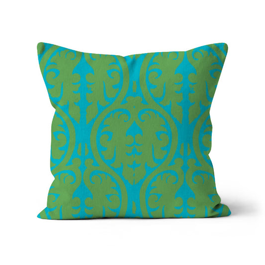 Baroque Style Pattern, Organic Cotton Cushion Cover