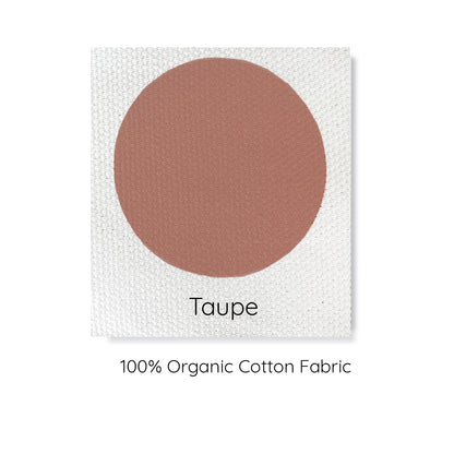 Taupe Organic Cotton Cushion Cover