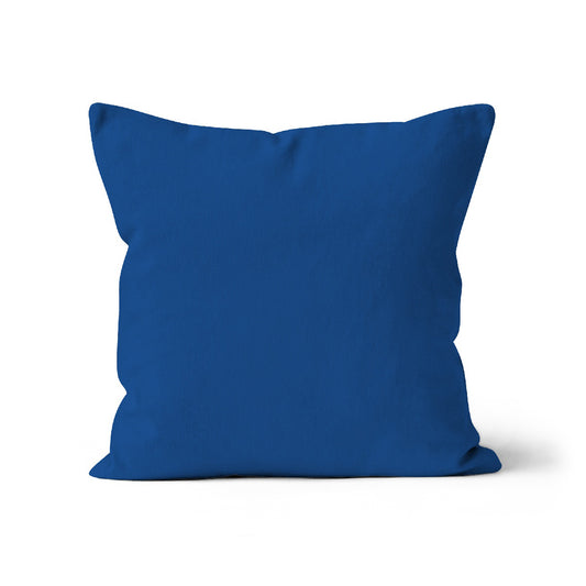 true blue cushion cover,cushio cover, organic cotton cushion cover, blue cotton cushion cover, sustainably made cushion.