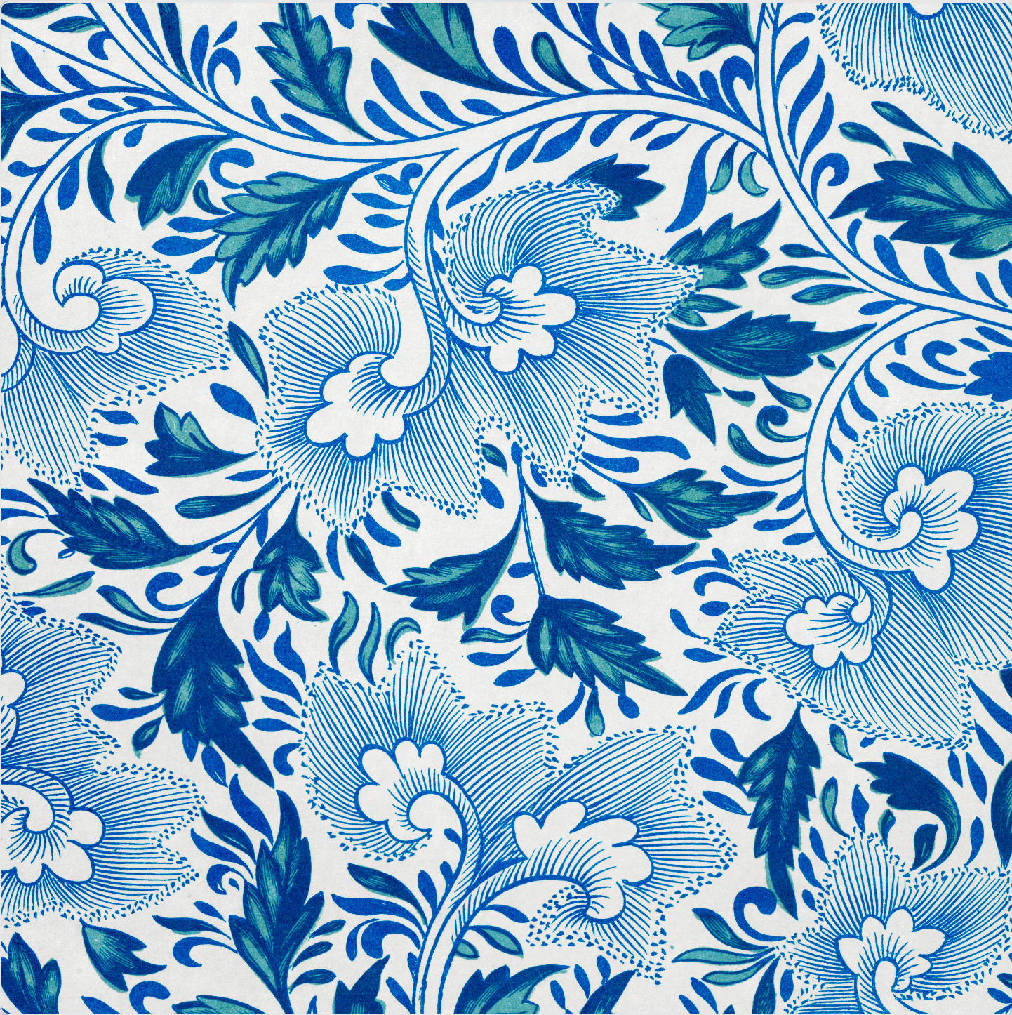 blue and white Chinoiserie cushion design